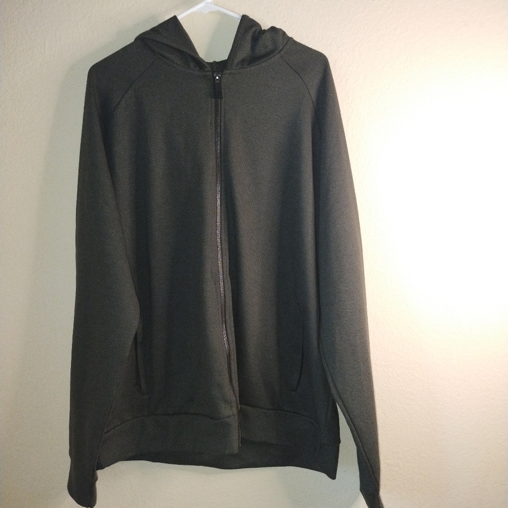 32 Degrees Black Zip Up Jacket with Hood